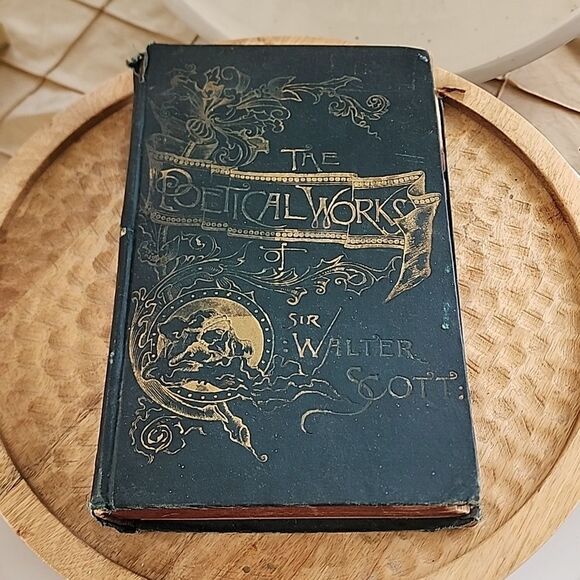 The Poetical Works of Sir Walter Scott Hardback Cloth Bound Book - Picture 1 of 15